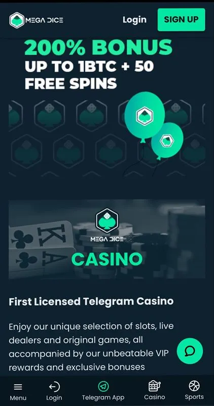 MegaDice - Casino ohne KYC 2026